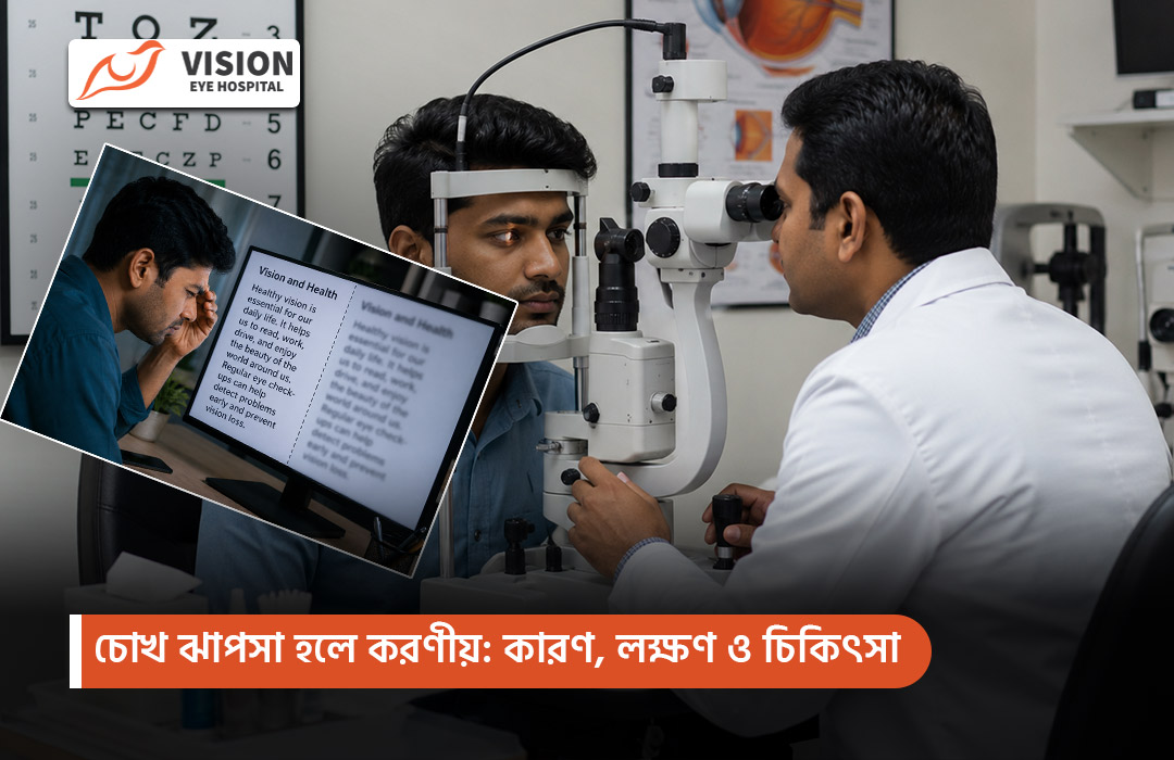 চোখ ঝাপসা হলে করণীয়: কারণ, লক্ষণ ও চিকিৎসা